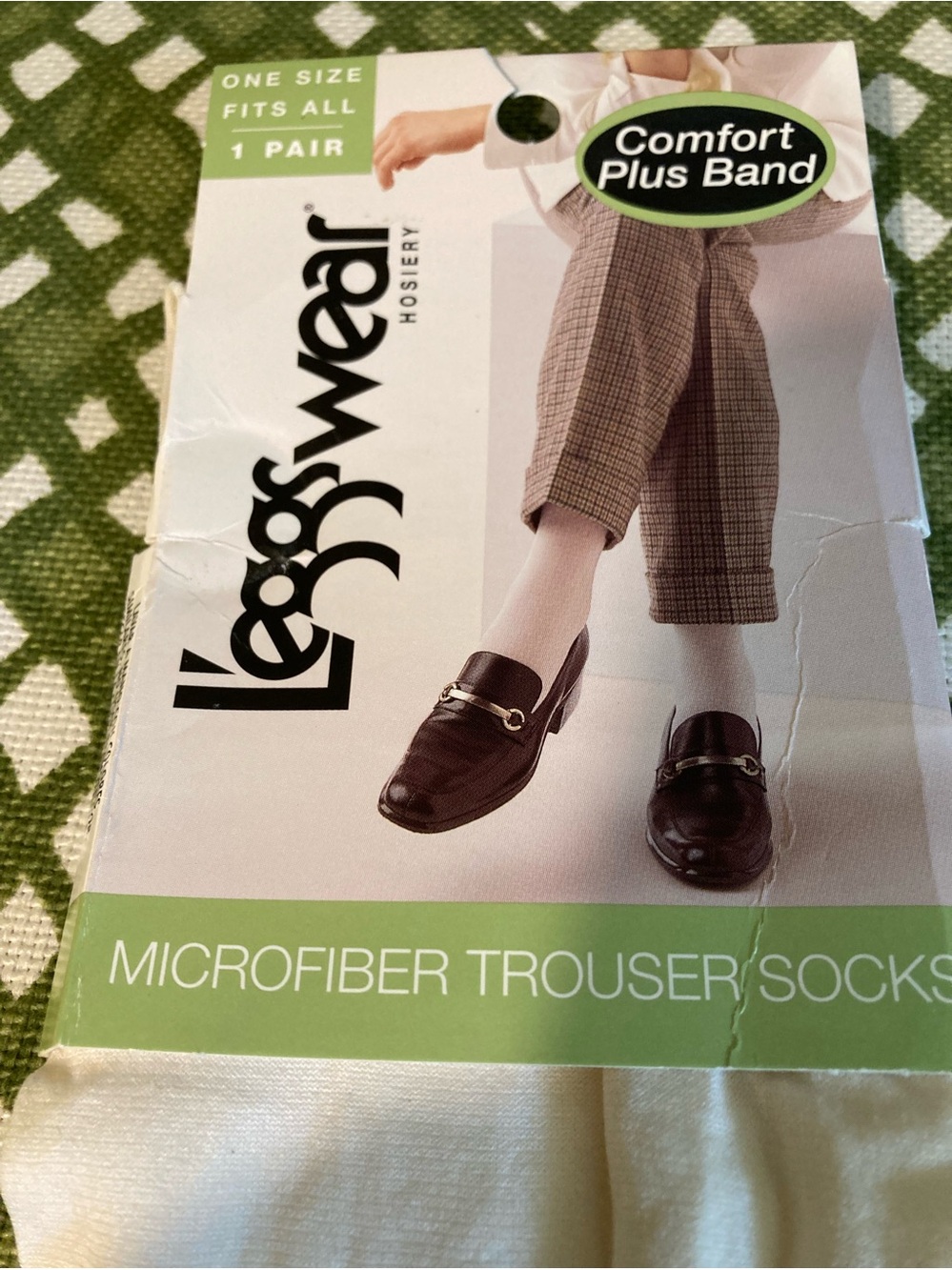 New Leggs Wear Silky Trouser Socks OSFA IVORY Microfiber Comfort Band